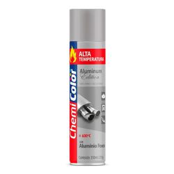 Tinta Spray Alumínio Alta Temperatura 400ml Chemicolor - Santec
