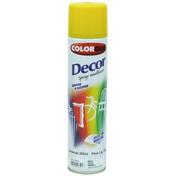 Tinta Spray Amarelo 360ml 8581 Decor Colorgin - Santec