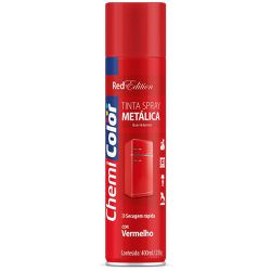 Tinta Spray Vermelho Metálico 400ml Chemicolor - Santec
