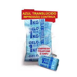 Sacos Para Gelo Azul TranslÚcido 1Kg C/ Código De ... - SANTOSEMBALAGENS