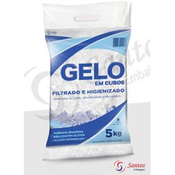 Saco Gelo Transparente 5kg C/código De Barra 17m C... - SANTOSEMBALAGENS