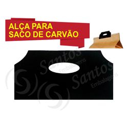 Alça Para Saco De Carvão Alcinha De Plástico C/100... - SANTOSEMBALAGENS