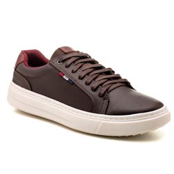 Tênis Masculino Em Couro Café Fork 16040 - 16040-... - SAPATO CLICK