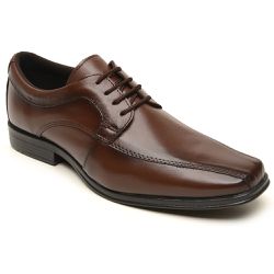 Sapato Social Oxford Masculino De Couro 911 Carame... - SAPATO CLICK
