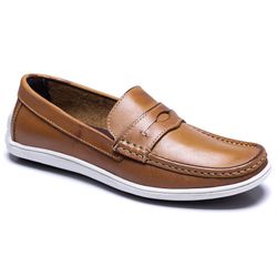 Mocassim Masculino Clássico Em Couro Látego Bambu ... - SAPATO CLICK