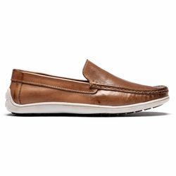 Mocassim Masculino Clássico Em Couro Taupe M22 - ... - SAPATO CLICK