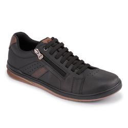 Tênis Sapatênis Masculino Sintético Preto Zíper La... - SAPATO CLICK