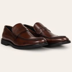 Sapato Social Penny Loafer Pinhão - Sapataria Cometa