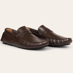 Sapato Casual Drive Penny Loafer Café - Sapataria Cometa