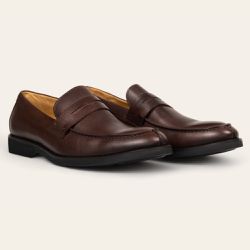 Sapato Casual Penny Loafer Café - Sapataria Cometa