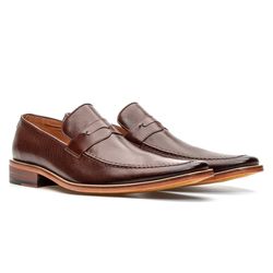 Sapato Social Loafer Masculino Estilo Italiano Pre... - SAPATOPONTOCOM