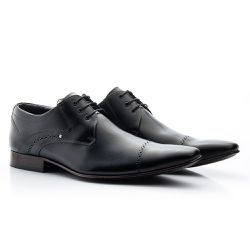 Sapato Social Estilo Italiano Em Couro Legítimo Co... - SAPATOPONTOCOM