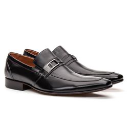 Sapato Masculino Loafer Social com Fivela Estilo I... - SAPATOPONTOCOM