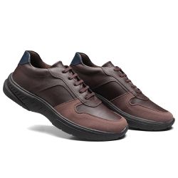 Linha Stark - 55.025 SP Café/Marinho - Sapataria Bertelli