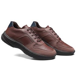 Linha Stark - 55.025 SP Imbuia/Marinho - Sapataria Bertelli