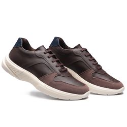 Linha Stark - 55.026 SO Café/Marinho - Sapataria Bertelli