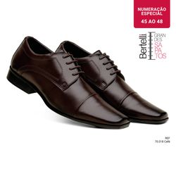 Linha Malbec - Grandes Sapatos - 70.018 Café - Sapataria Bertelli