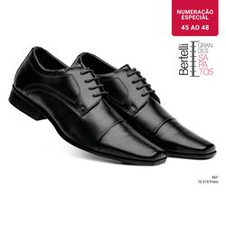 Linha Malbec - Grandes Sapatos - 70.018 Preto - Sapataria Bertelli