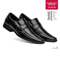 Linha Malbec - Grandes Sapatos - 70.162 Preto - Sapataria Bertelli