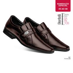 Linha Malbec - Grandes Sapatos - 70.165 Café - Sapataria Bertelli