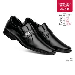 Linha Malbec - Grandes Sapatos - 70.165 Preto - Sapataria Bertelli
