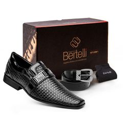 Kit Bertelli - 70.194 - Verniz Preto - Sapataria Bertelli