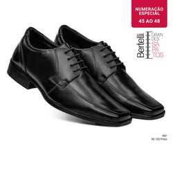 Linha Ultra - Grandes Sapatos - 90.100 Preto - Sapataria Bertelli