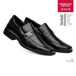 Linha Ultra - Grandes Sapatos - 90.101 Preto - Sapataria Bertelli