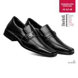 Linha Ultra - Grandes Sapatos - 90.103 Preto - Sapataria Bertelli