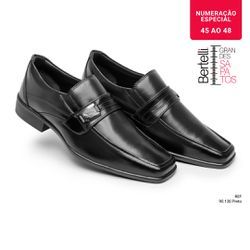 Linha Ultra - Grandes Sapatos - 90.130 Preto - Sapataria Bertelli
