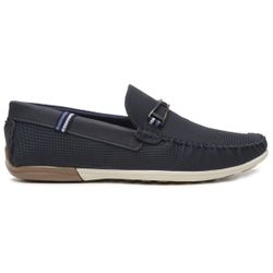Mocassim Sapato Casual Masculino Azul Marinho - PL... - WEST LINE