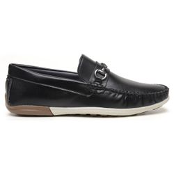 Mocassim Sapato Masculino Casual Preto - PLIN-3542... - WEST LINE