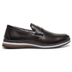 Mocassim Sapato Casual Masculino Café - PLIN-4509C... - WEST LINE