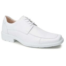 SAPATO MASCULINO EM COURO BRANCO CADARÇO - 115-000... - SAPATO BRANCO CIA