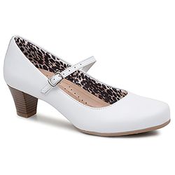 Sapato Feminino Branco para Trabalhar - 701B-2 - SAPATO BRANCO CIA