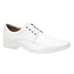 Sapato Masculino Branco de Cadarço - Sola Paris Br... - SAPATO BRANCO CIA