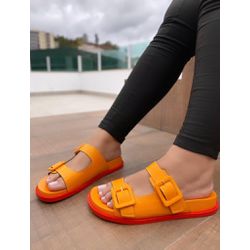 Papete Fivela Laranja - CAL718 - Talline Sapatilhas Atacado