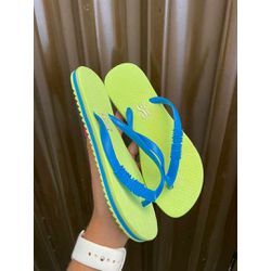 CHINELO S.L AZUL/NEON - FIL648 - Talline Sapatilhas Atacado