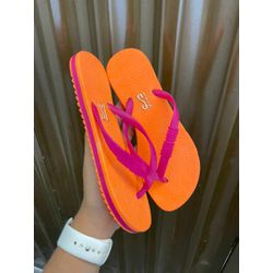 CHINELO S.L LARANJA/ROSA - FIL649 - Talline Sapatilhas Atacado