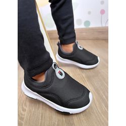 TÊNIS GIBIZINHO JOGGING BABY PRETO/CINZA