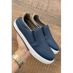 Slip On Gibizinho Casual Azul Marinho - INF063 - Talline Sapatilhas Atacado