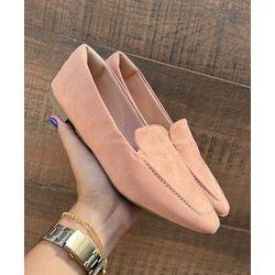 MOCASSIM ROSE COM COSTURA - FIL711 - Talline Sapatilhas Atacado