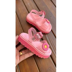 Sandália flor baby rosa - FIL1025 - Talline Sapatilhas Atacado