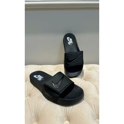 Slide Nk Preta Velcro - SLD002 - Talline Sapatilhas Atacado