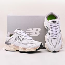 Tênis N 9060 Branco com Cinza Novo - FIL1163 - Talline Sapatilhas Atacado
