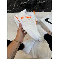 Tenis Nk Branco com Detalhe Laranja - FIL1120 - Talline Sapatilhas Atacado