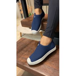 Slip On Azul Marinho - FIL1127 - Talline Sapatilhas Atacado