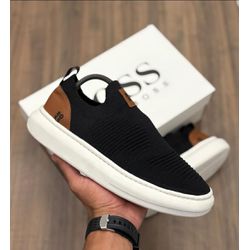 Slip On RS Meia Preto - FIL1215 - Talline Sapatilhas Atacado