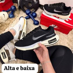 Tênis Zoomx Preto/Cinza - FIL1179 - Talline Sapatilhas Atacado