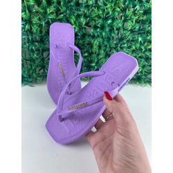 Chinelo HAV Roxo Logo - HAV008 - Talline Sapatilhas Atacado